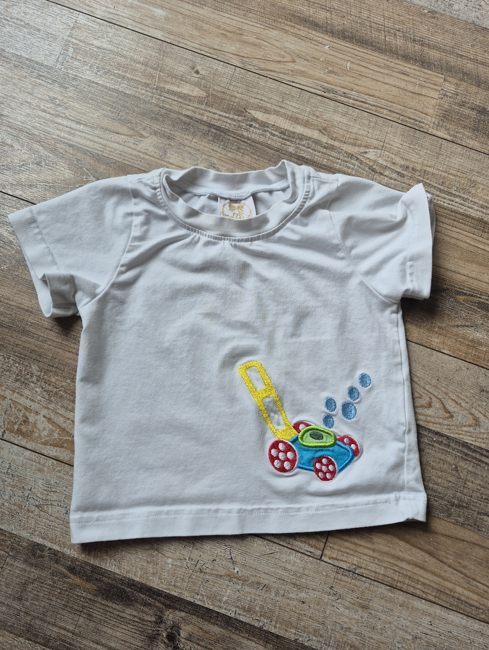 Little Bear Smocks Bubble Lawn Mower Shirt